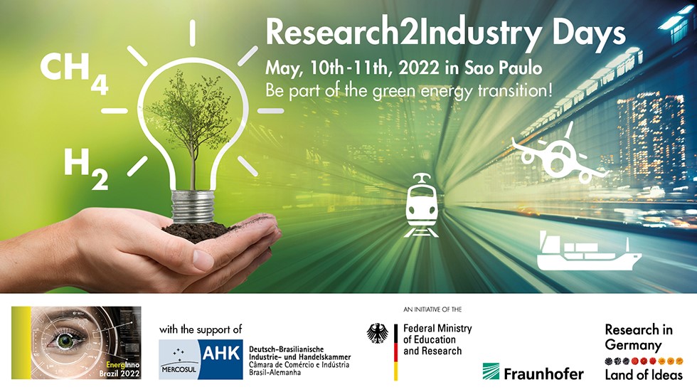 Flyer of the Research2Industry Days of EnergInno_Brazil.